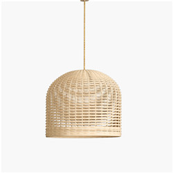 Rieten lamp