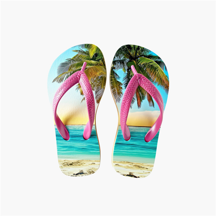 Slaches "Mer" à brides roses Slaches "Mer" à brides roses